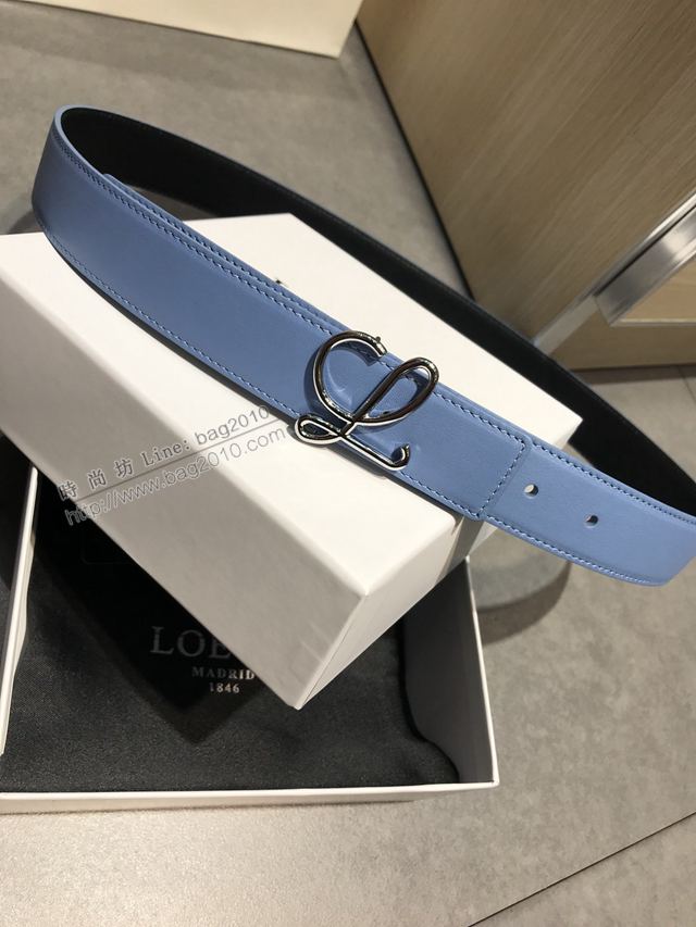 LOEWE皮帶 原單進口雙面頭層牛皮 羅意威女士皮帶  xfp2153
